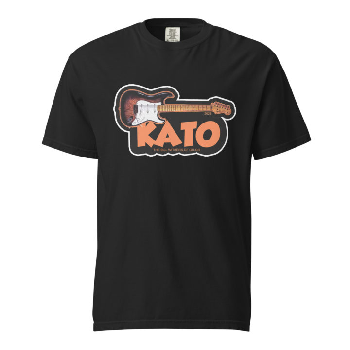 Kato Guitar 2025 – The Bill Withers of Go-Go | Heavyweight T-shirt