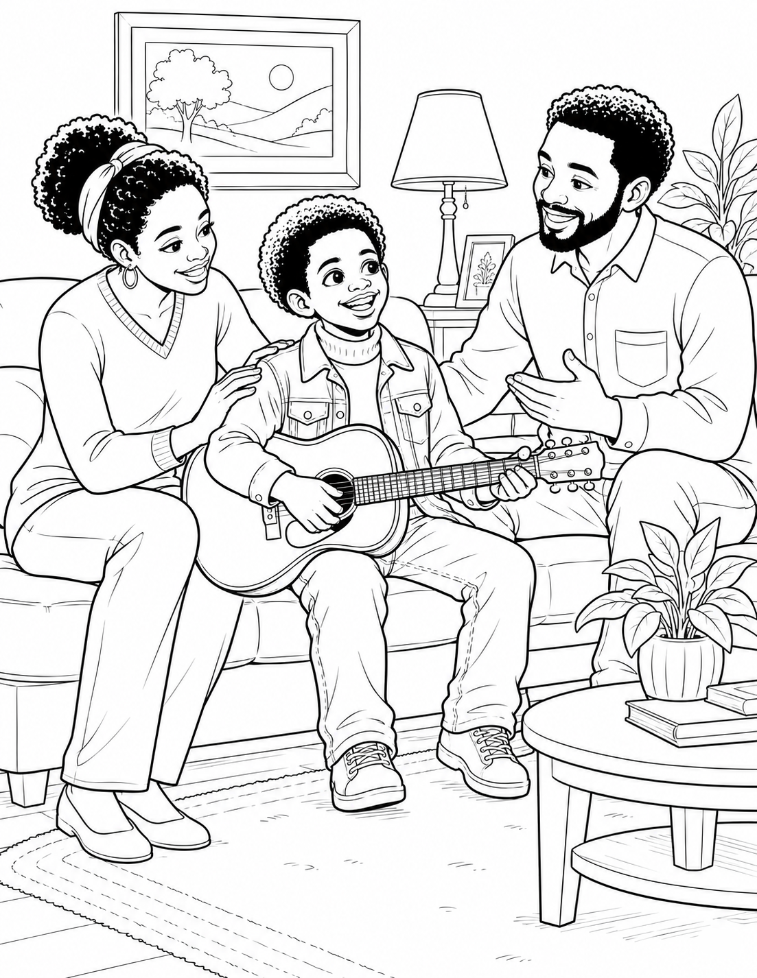 Little Kato’s Musical Journey – Printable Coloring Book PDF - Image 6